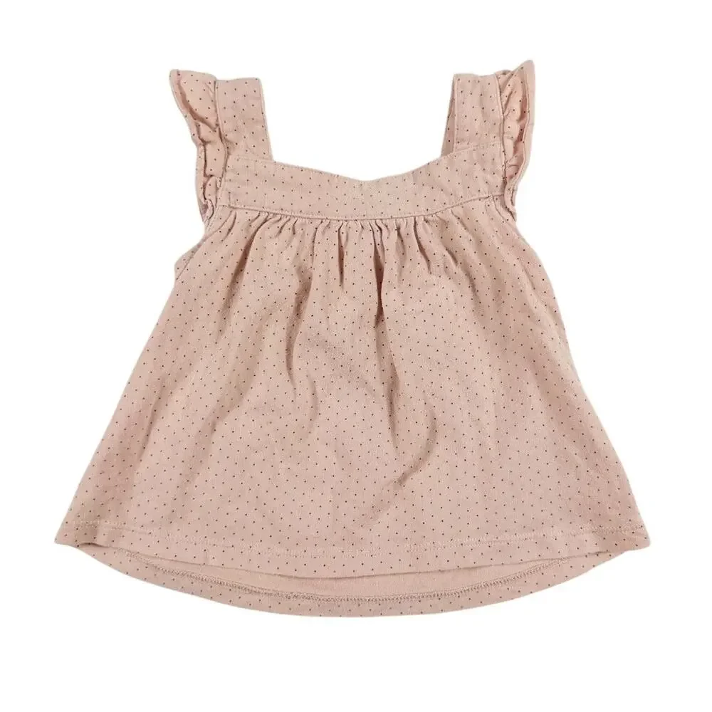 Baby Gap Organically Grown Cotton Dot Flutter Tank & Bloomers 18–24 Months